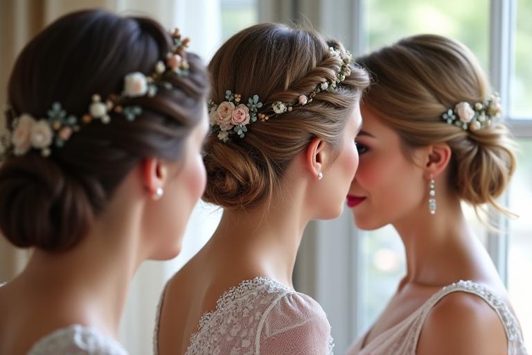 Coiffure demoiselles d'honneur